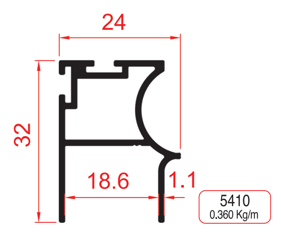 Sliding Rail Cover Profiles - Görsel 1