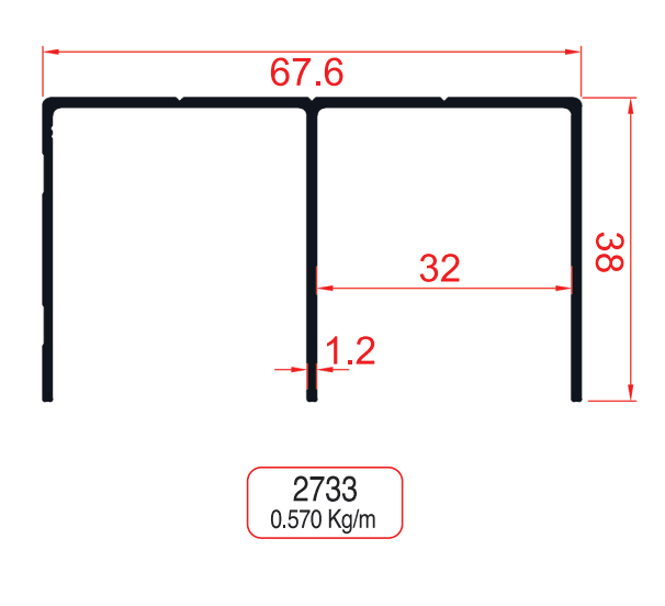 Top Rail Profiles - Görsel 1