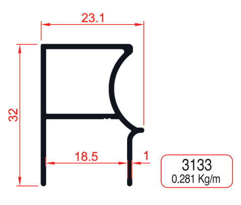 Sliding Rail Cover Profiles - Görsel 1