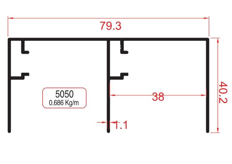 Top Rail Profiles - Görsel 1