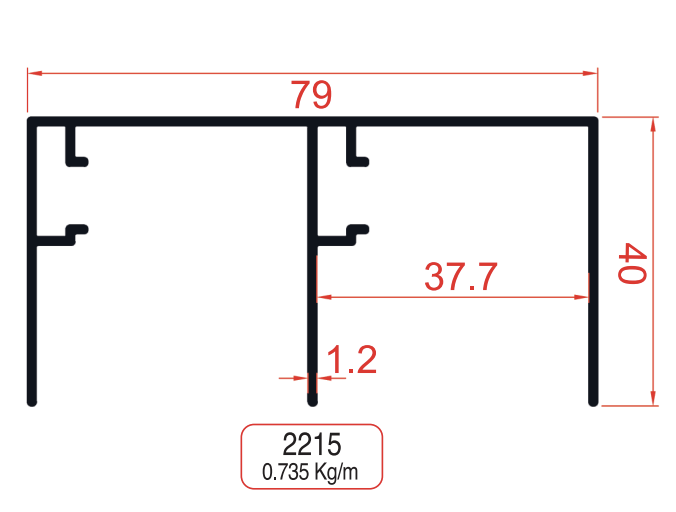 Top Rail Profiles Product Image
