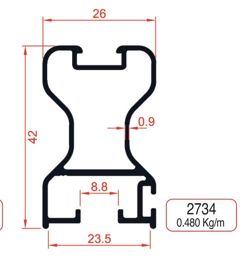 Sliding Rail Cover Profiles Product Image