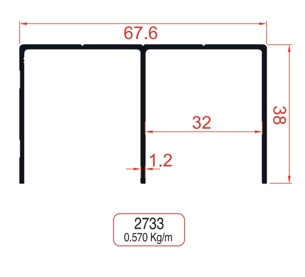 Top Rail Profiles Product Image