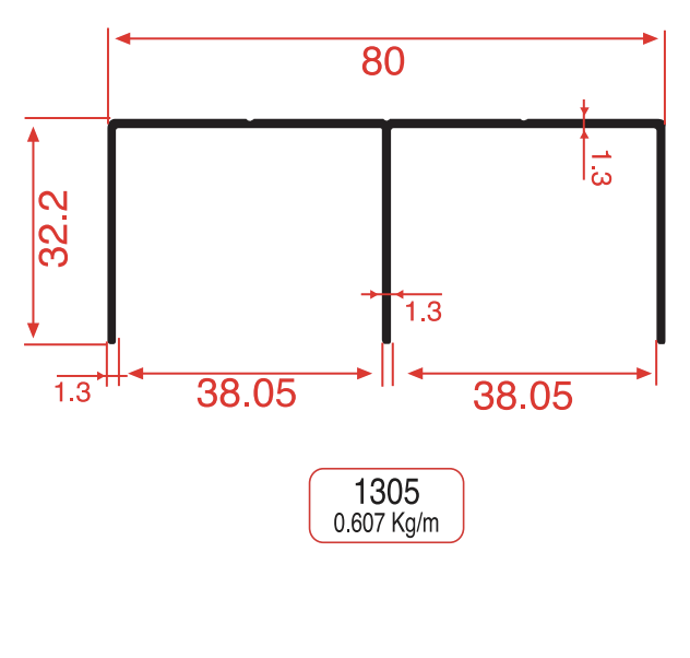 Top Rail Profiles Product Image
