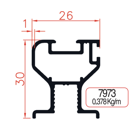 Sliding Rail Cover Profiles Product Image