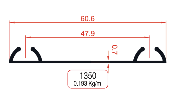 Bottom Rail Profiles Product Image