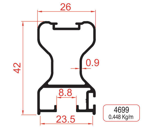 Sliding Rail Cover Profiles Product Image