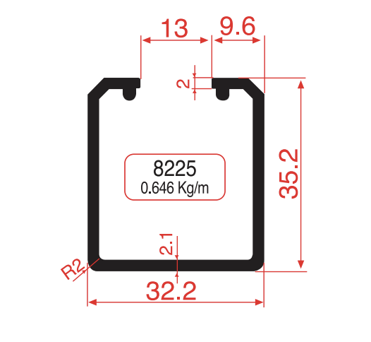 Top Rail Profiles Product Image
