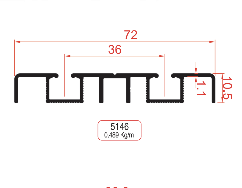 Bottom Rail Profiles Product Image