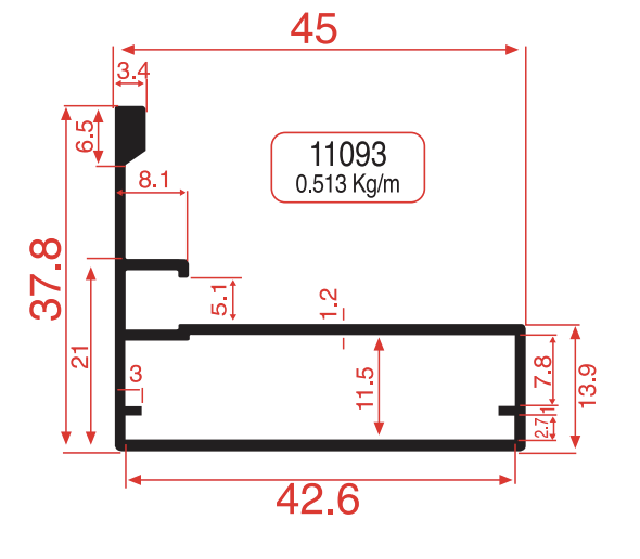 Frame Cover Profiles Product Image