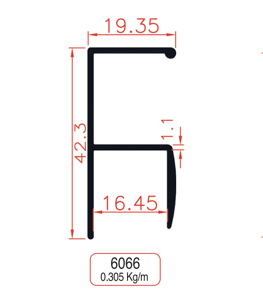 Full-Length Handle Profiles Product Image